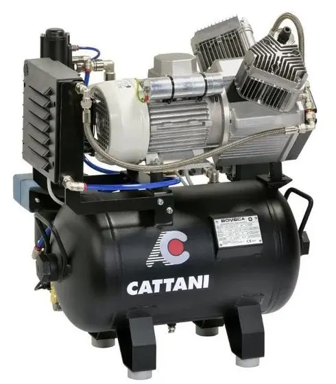 Компрессор Cattani, 2 цилиндра, ресивер 30 л, 160 л/мин (Италия)